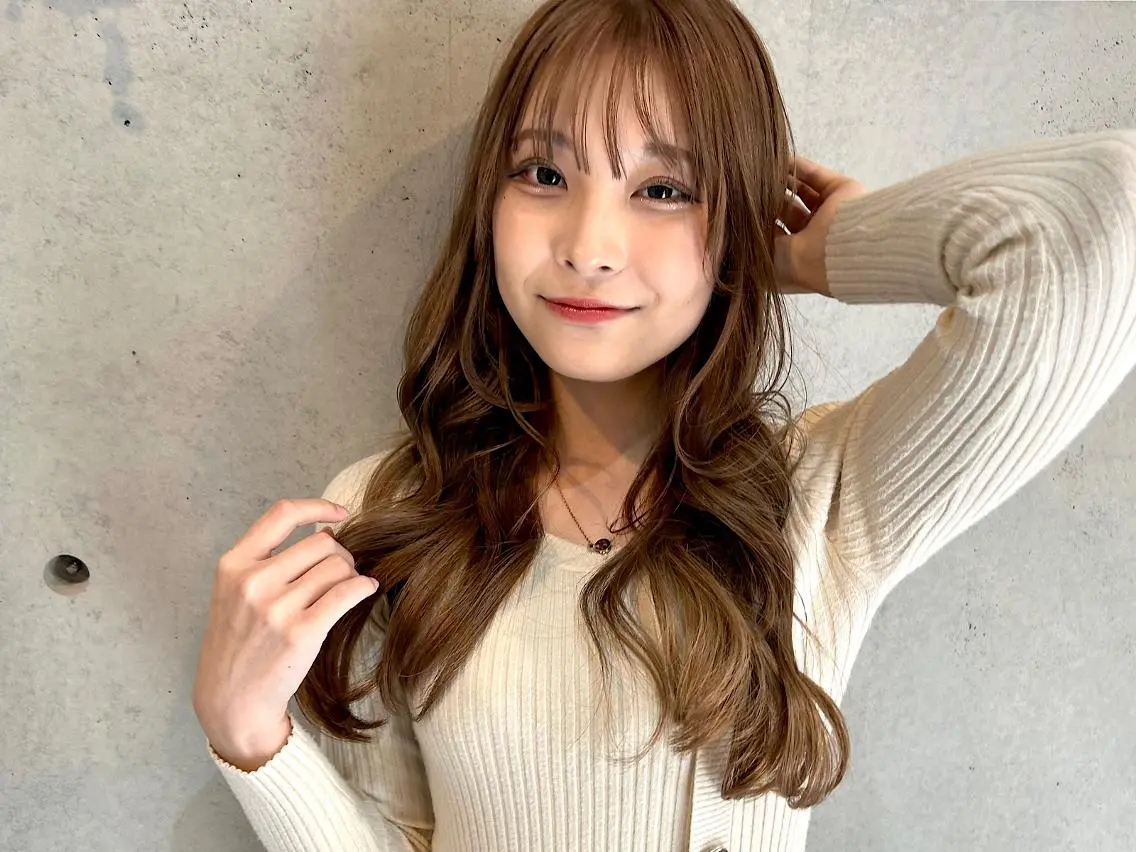 【学割U24👩🏻‍🎓🫶🏻】カット＋コテ巻き風デジタルパーマ꩜＋超音波TR 🪄￥11000ミニモ学割🎀の写真