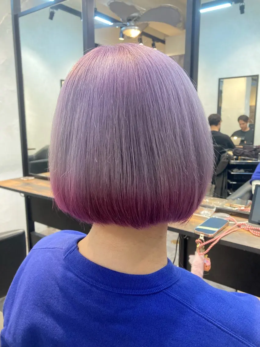 ショート カラー ヘアカラー ✨最安値✨エクステ カラー🌼つきな🌼のヘアスタイル