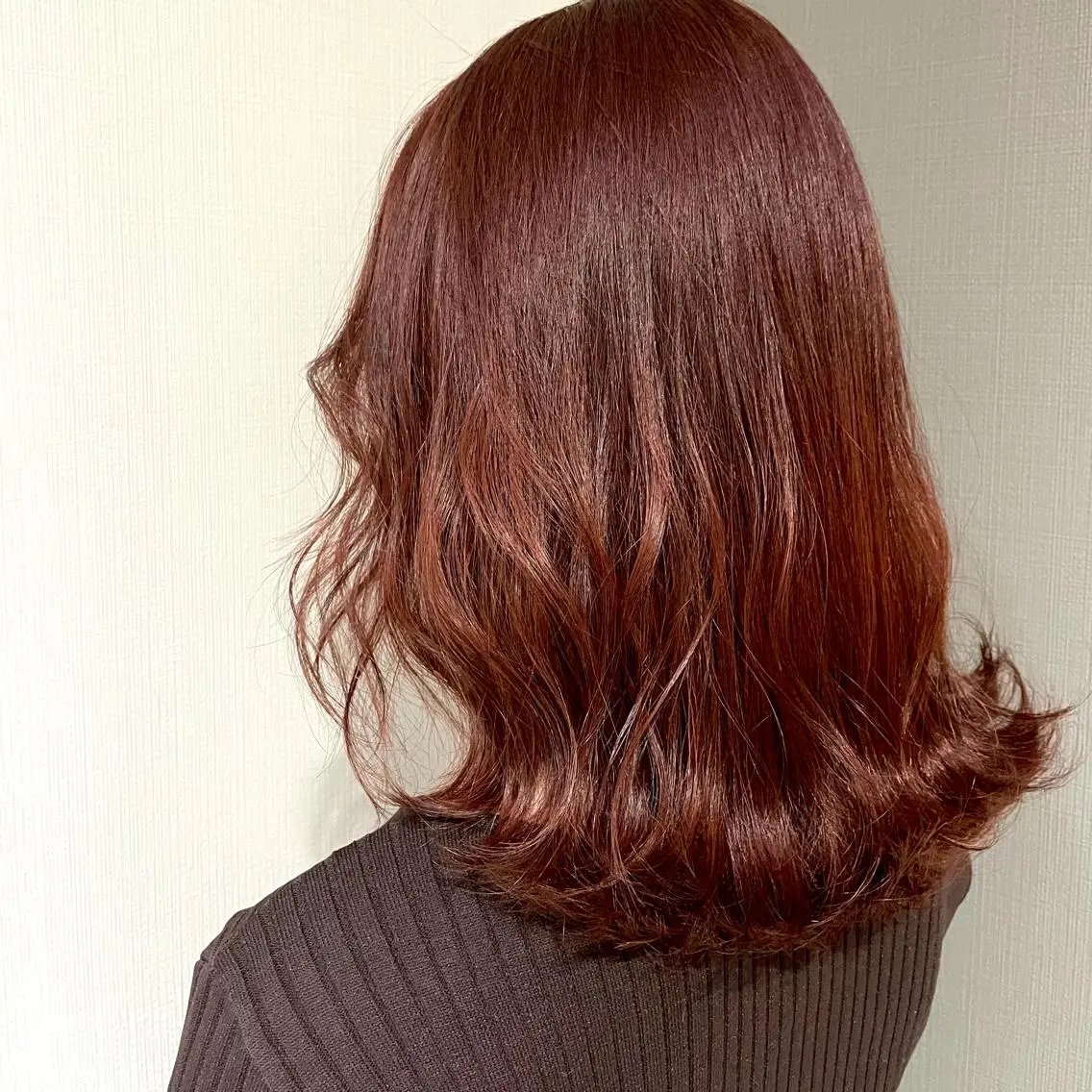 ミディアム カラー カット パーマ ヘッドスパ EMANON 吉祥寺北口のヘアスタイル