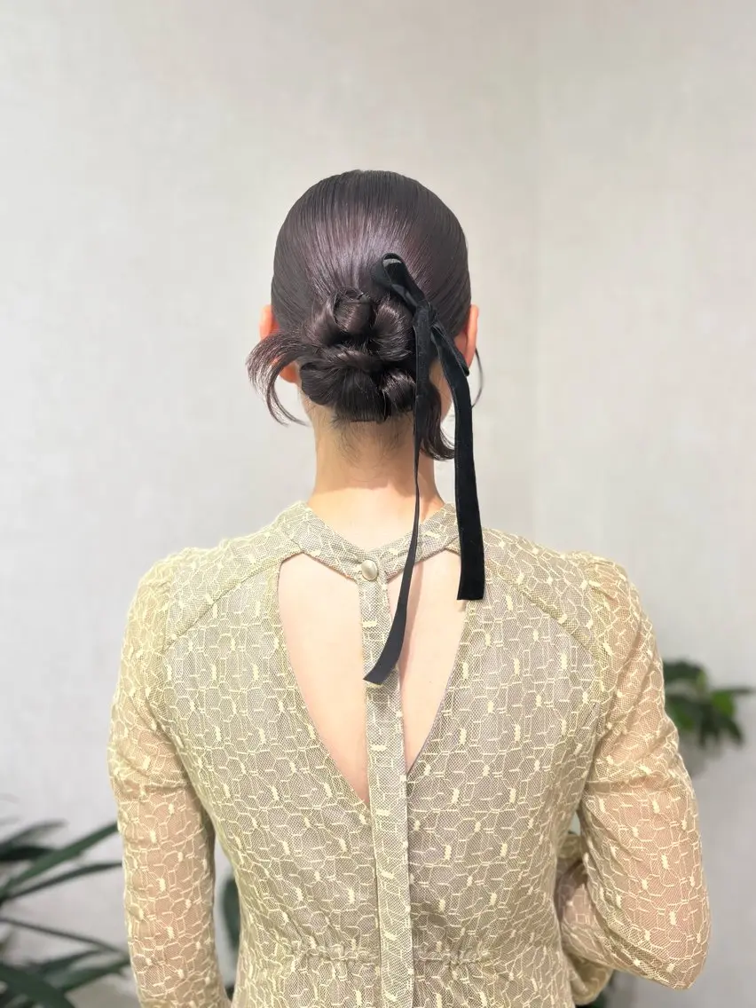 セミロング ヘアアレンジ ヘアセット ヘアセットサロン /上坪愛美のヘアスタイル
