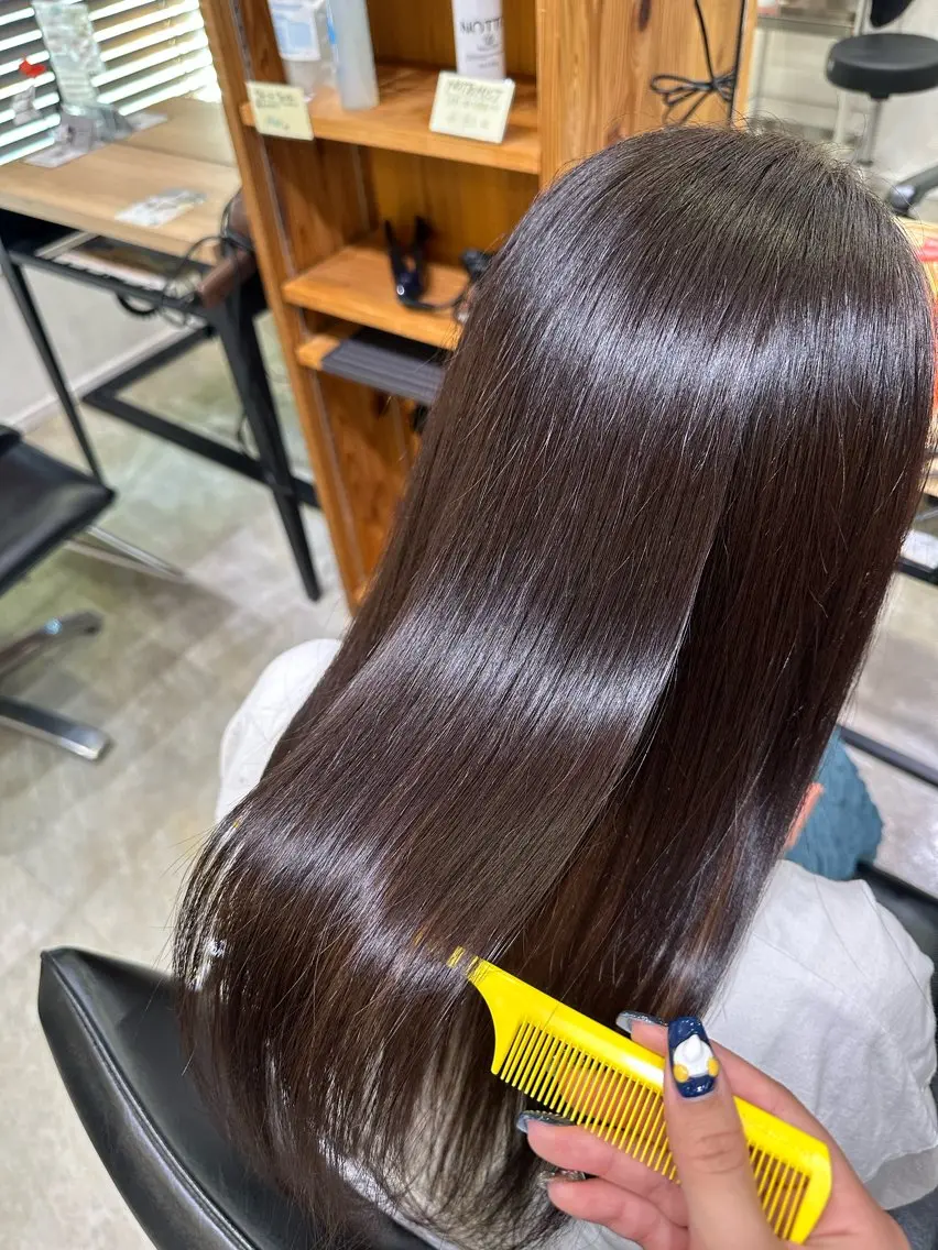 ロング 髪質改善 トリートメント 伊藤 旭華のヘアスタイル