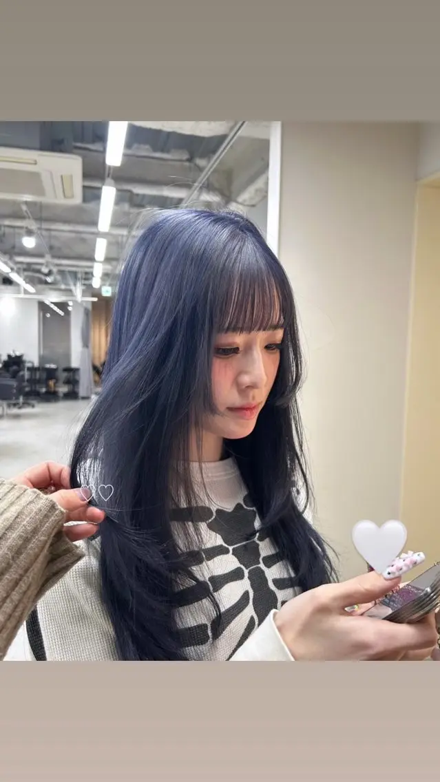 ロング ヘアカラー もえ / 盛れるヘア🖤🌙のヘアスタイル