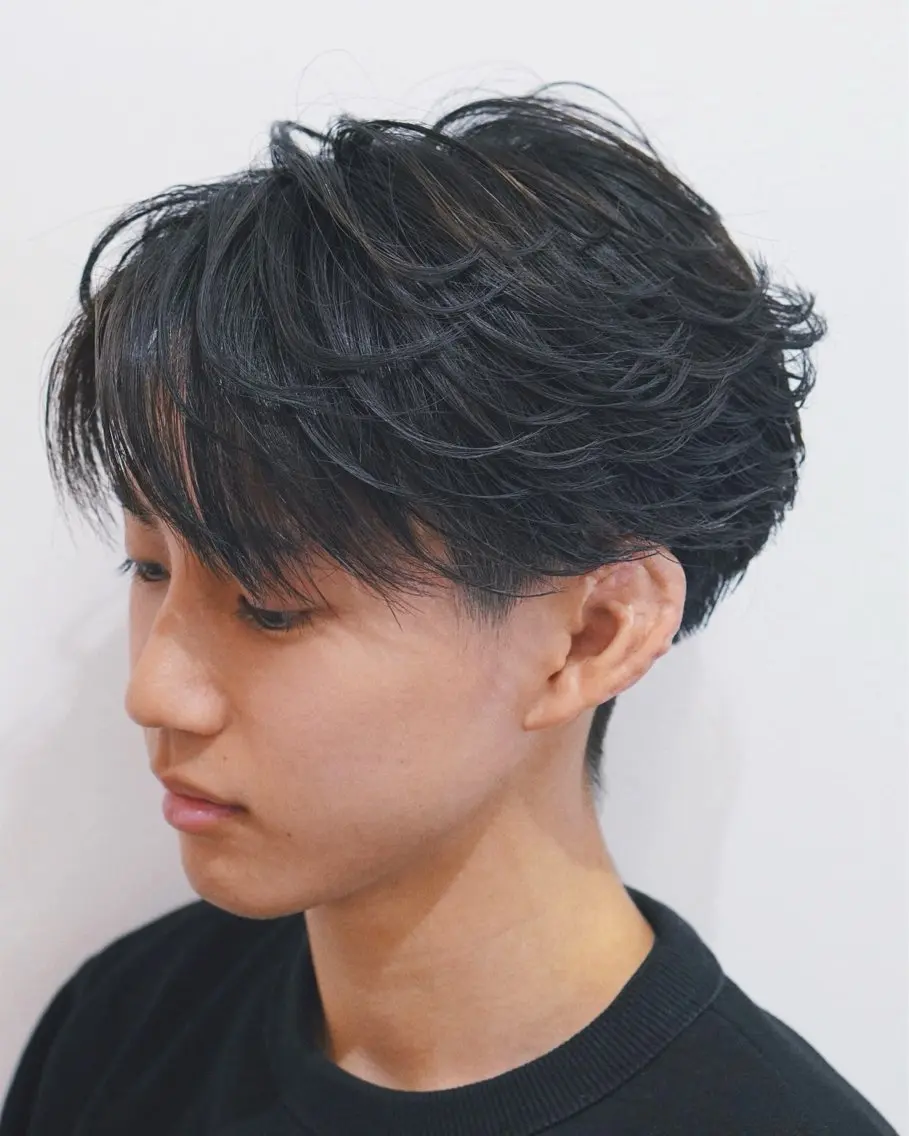 ショート カット パーマ メンズ特化美容師/ くまのヘアスタイル