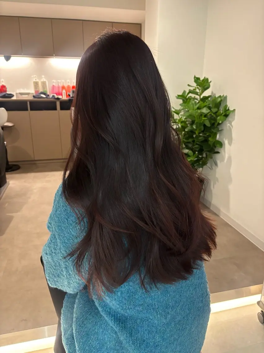 ロング カラー ベージュカラー 透明感カラー グレージュ イルミナカラー ラベンダーカラー カット ヘアカラー トリートメント レイヤーカット🎀× 韓国風🇰🇷正源のヘアスタイル