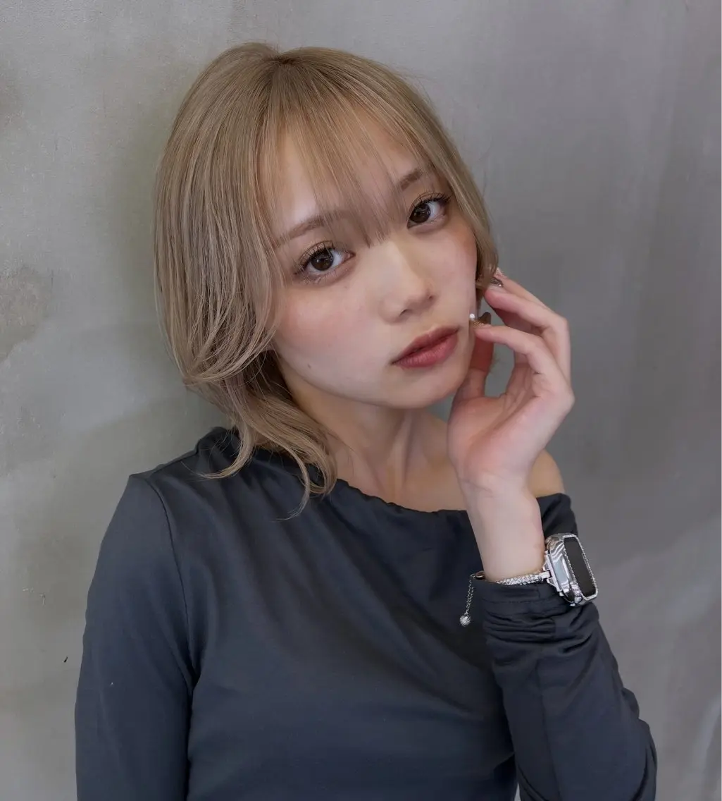 【今だけ特別価格💎】ブリーチ1回＋カラー＋髪質改善トリートメント🪼の写真