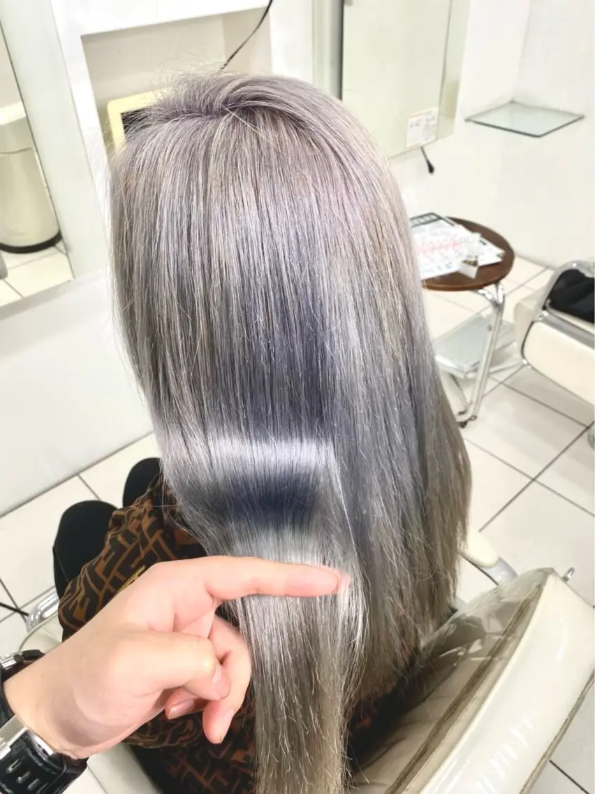 ロング カラー ヘアカラー 赤み消し艶カラー✨️ DAIGOのヘアスタイル