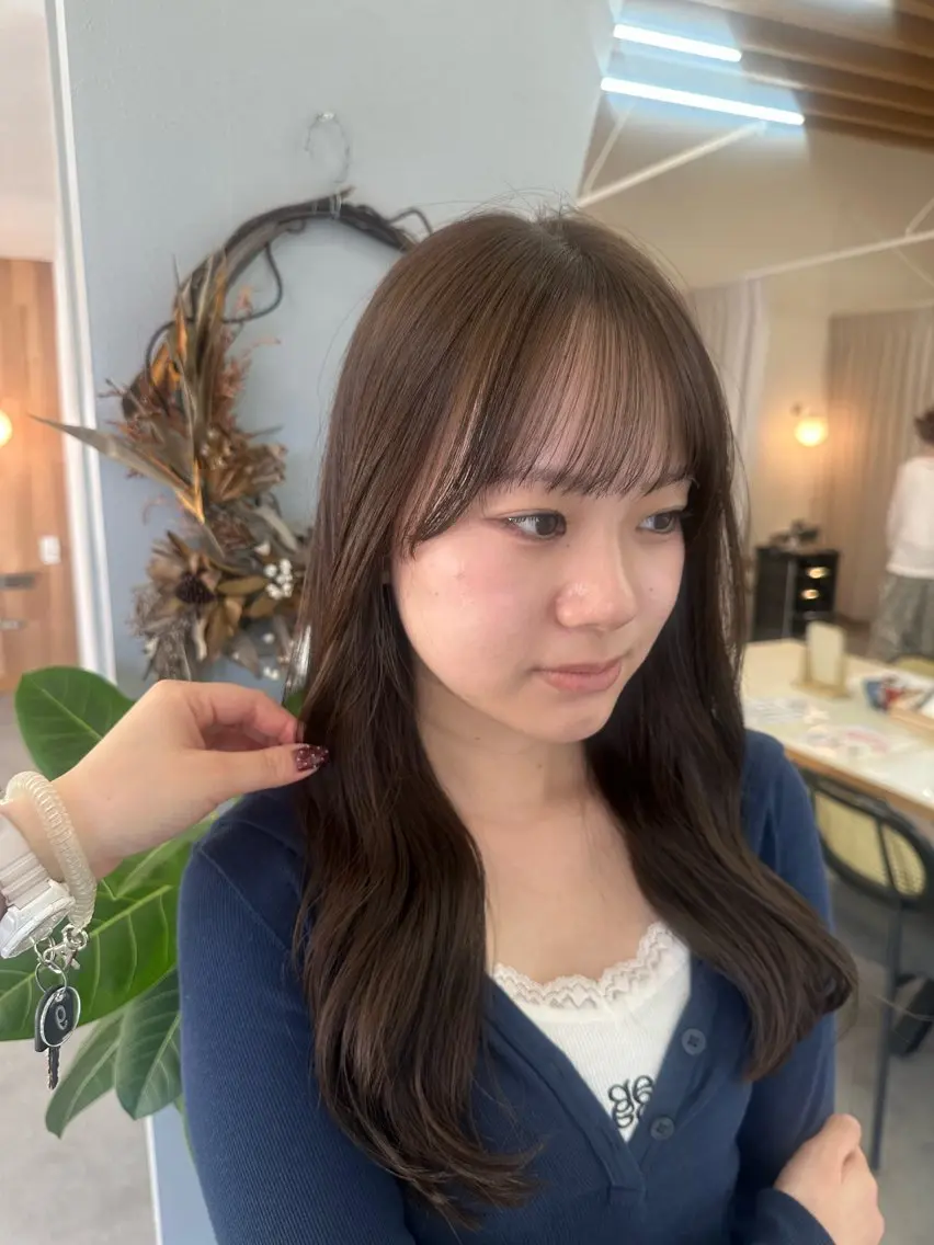 ロング カラー ヘアカラー トリートメント 恩田 遼のヘアスタイル