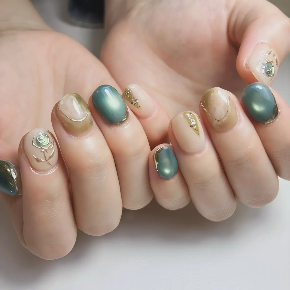 ネイル フットネイル マグネットネイル ニュアンスネイル シンプルネイル ブライダルネイル ハンドネイル nail salon anoneのネイルデザイン
