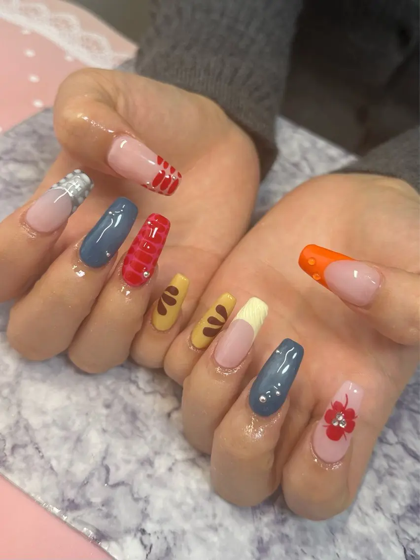 ネイル ハンドネイル Pretzels🥨 【プレッツェル】ミウのネイルデザイン