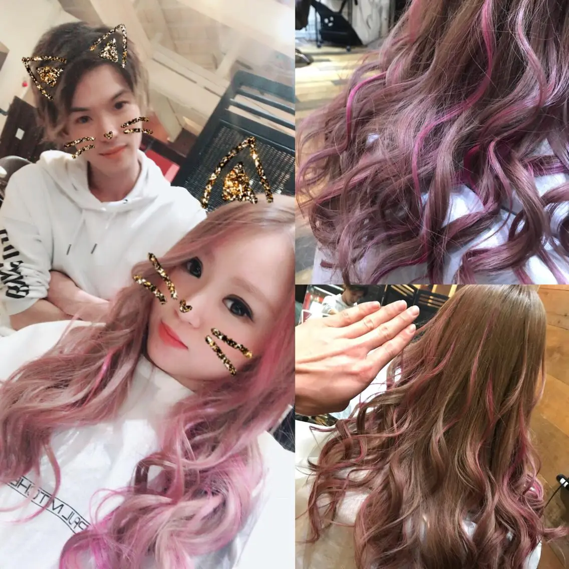 ロング カラー メッシュ ピンクカラー Fave【フェイブ】 /🌈推し活のその他イメージ