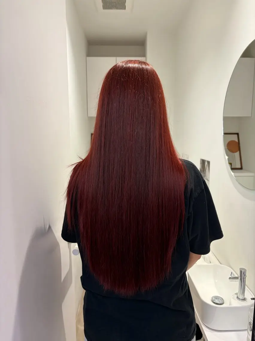 ロング カラー ヘアカラー オリーブカラー🦖⌇ EKUNA🌿のヘアスタイル