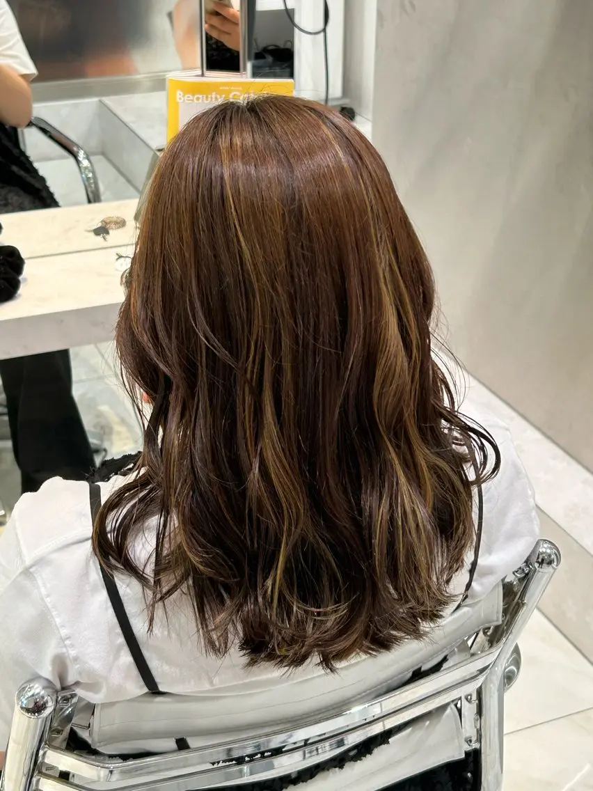 ミディアム カラー カット ヘアカラー メンズパーマ特化 /平松秀門のヘアスタイル