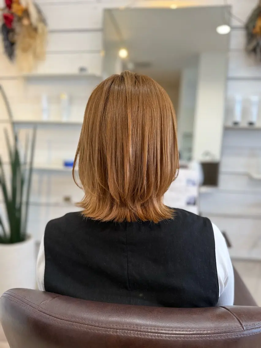 ミディアム 三原 つばさのヘアスタイル