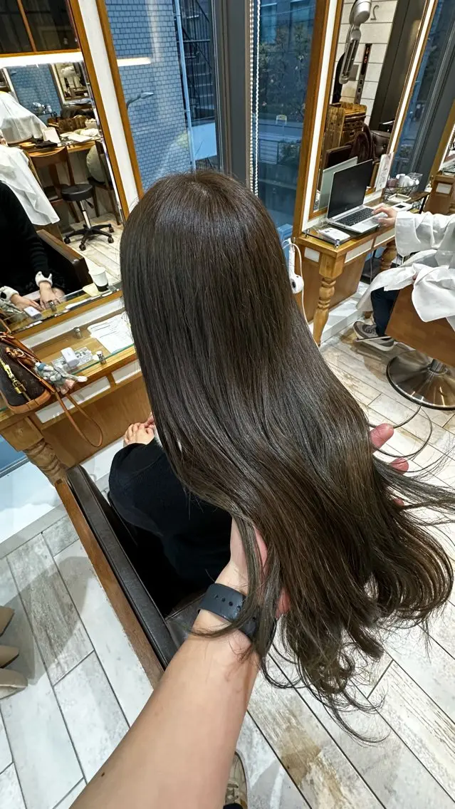 カラー ヘアカラー fifth原宿 宮部蓮のヘアスタイル