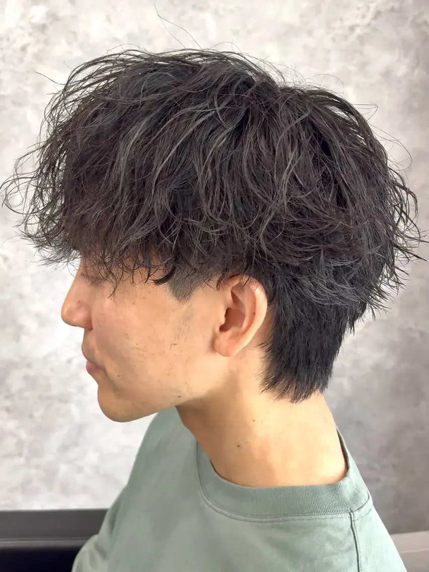 パーマ メンズ メンズパーマ ⚡️メンズパーマ特化 美容師⚡️ 真裟斗のヘアスタイル