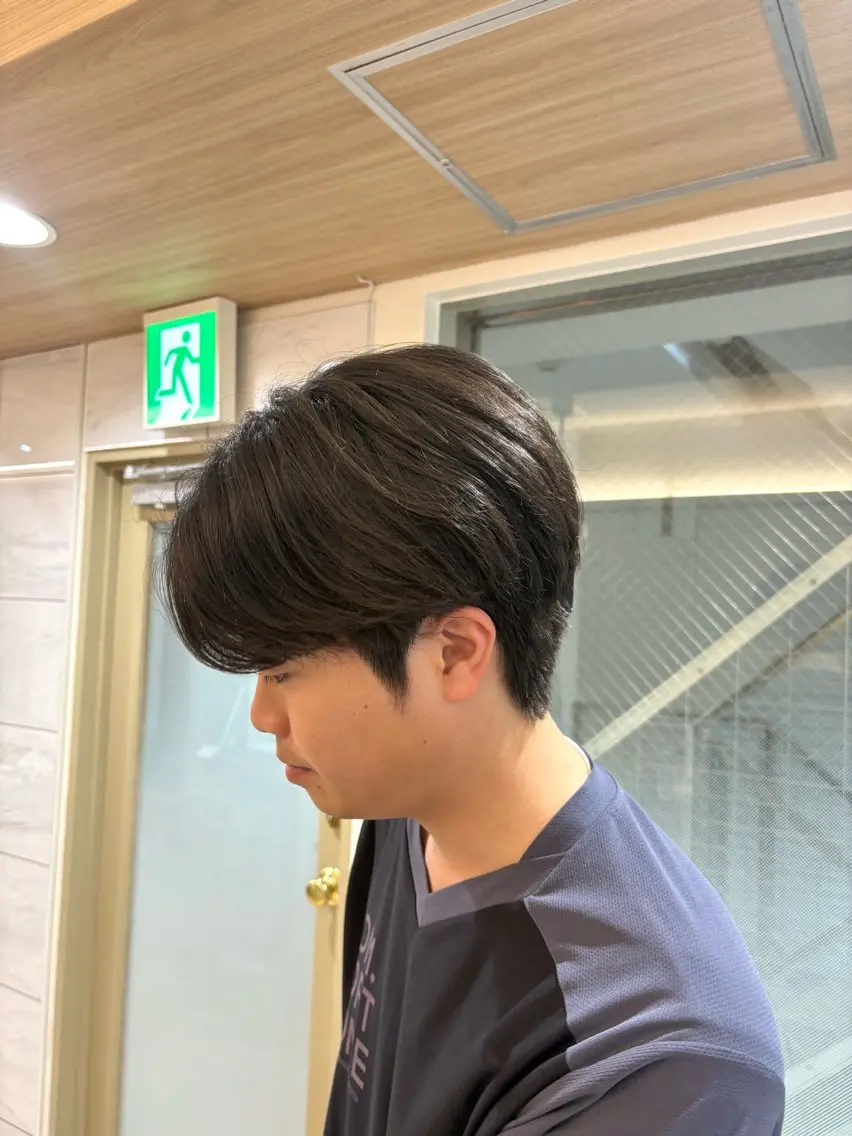 【韓国風】メンズカット＋ダウンパーマの写真