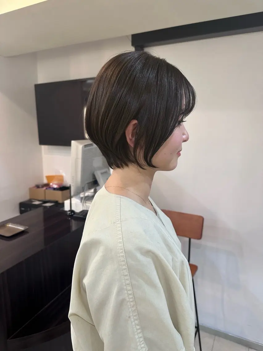 ショート 丸みショート ショートヘア mio/【日本橋】 撮影モデルのヘアスタイル