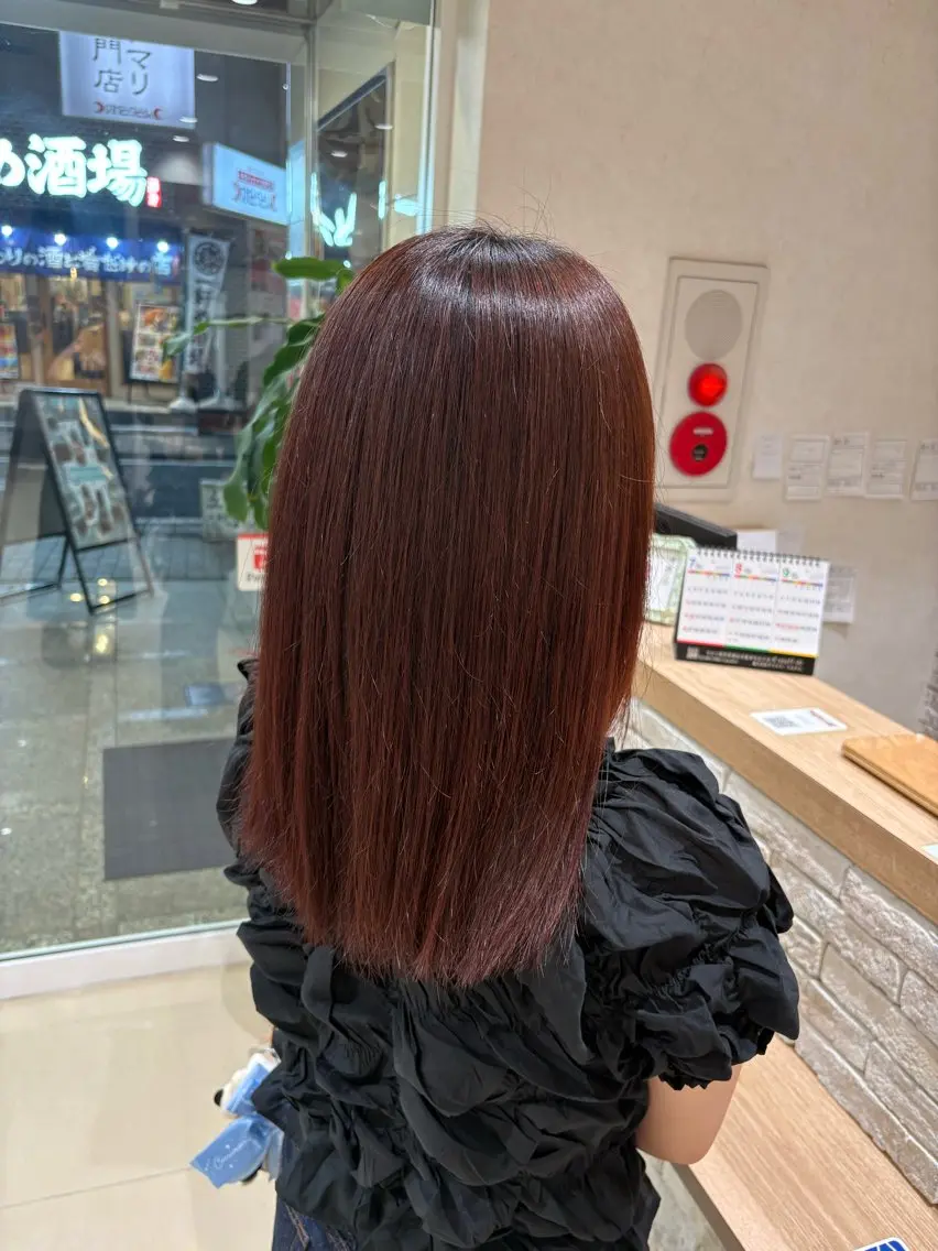 ロング カラー ヘアカラー 🎀暖色カラー/ エクステ🎀遥🎀のヘアスタイル