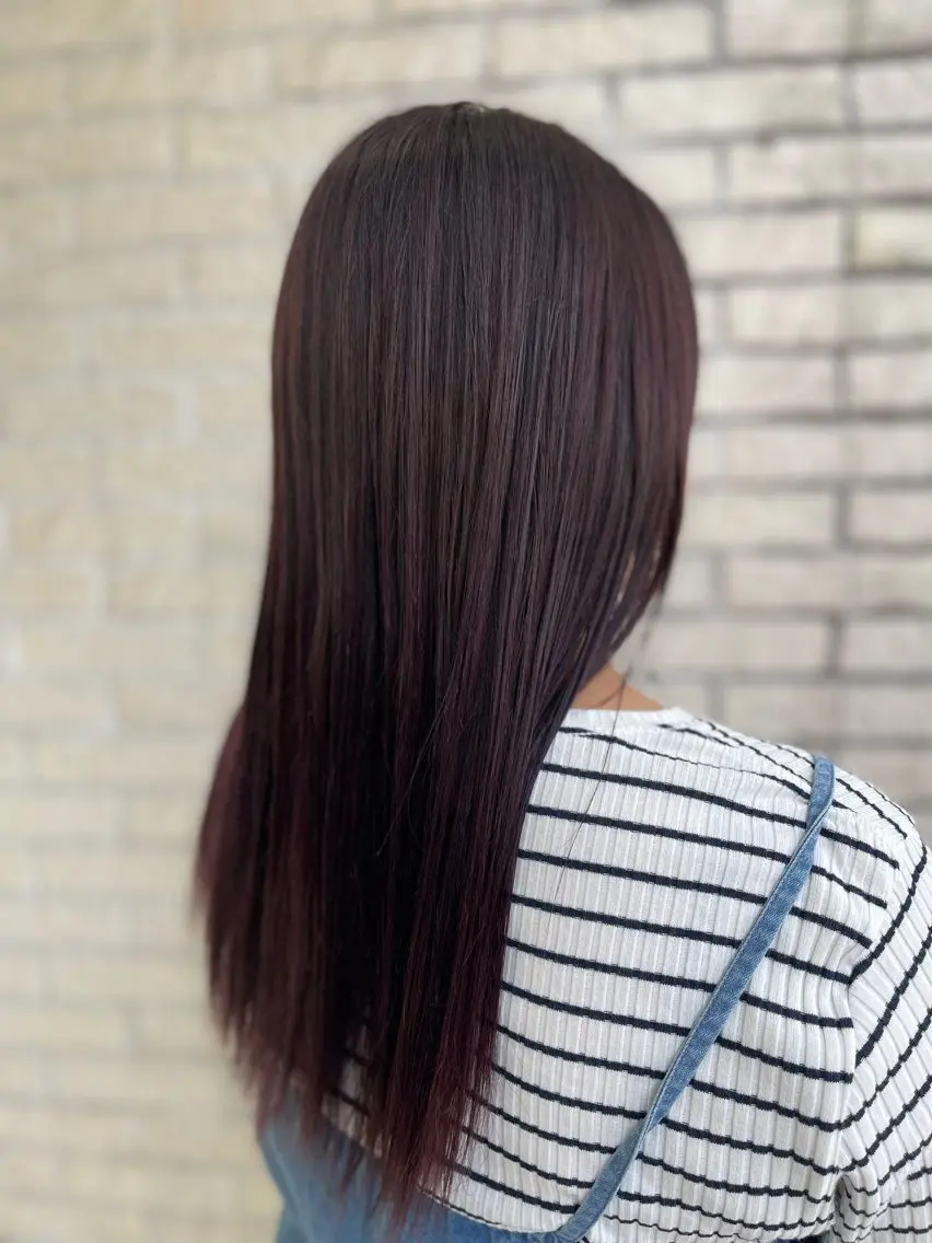セミロング カラー 【髪質改善特化】 艶髪/透明感カラーのヘアスタイル
