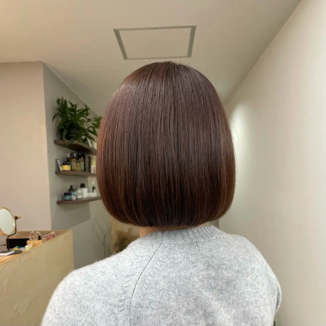 ミディアム カラー 透明感カラー ヘアカラー トリートメント 髪も心も健康に🤎 原亜希子のヘアスタイル