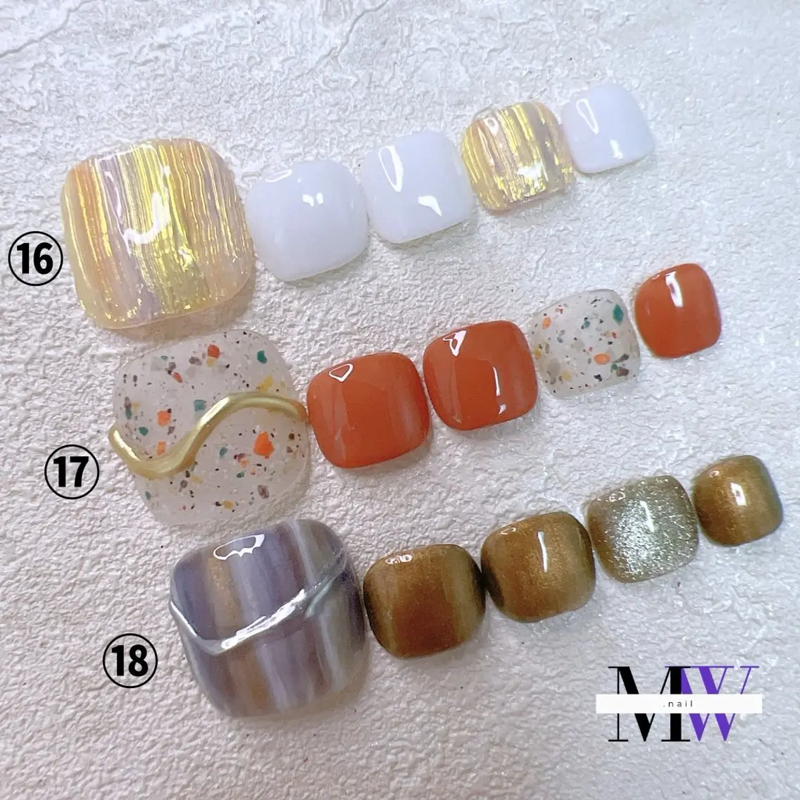ネイル アートネイル フットネイル ジェルネイル フットネイル MW .nailのネイルデザイン