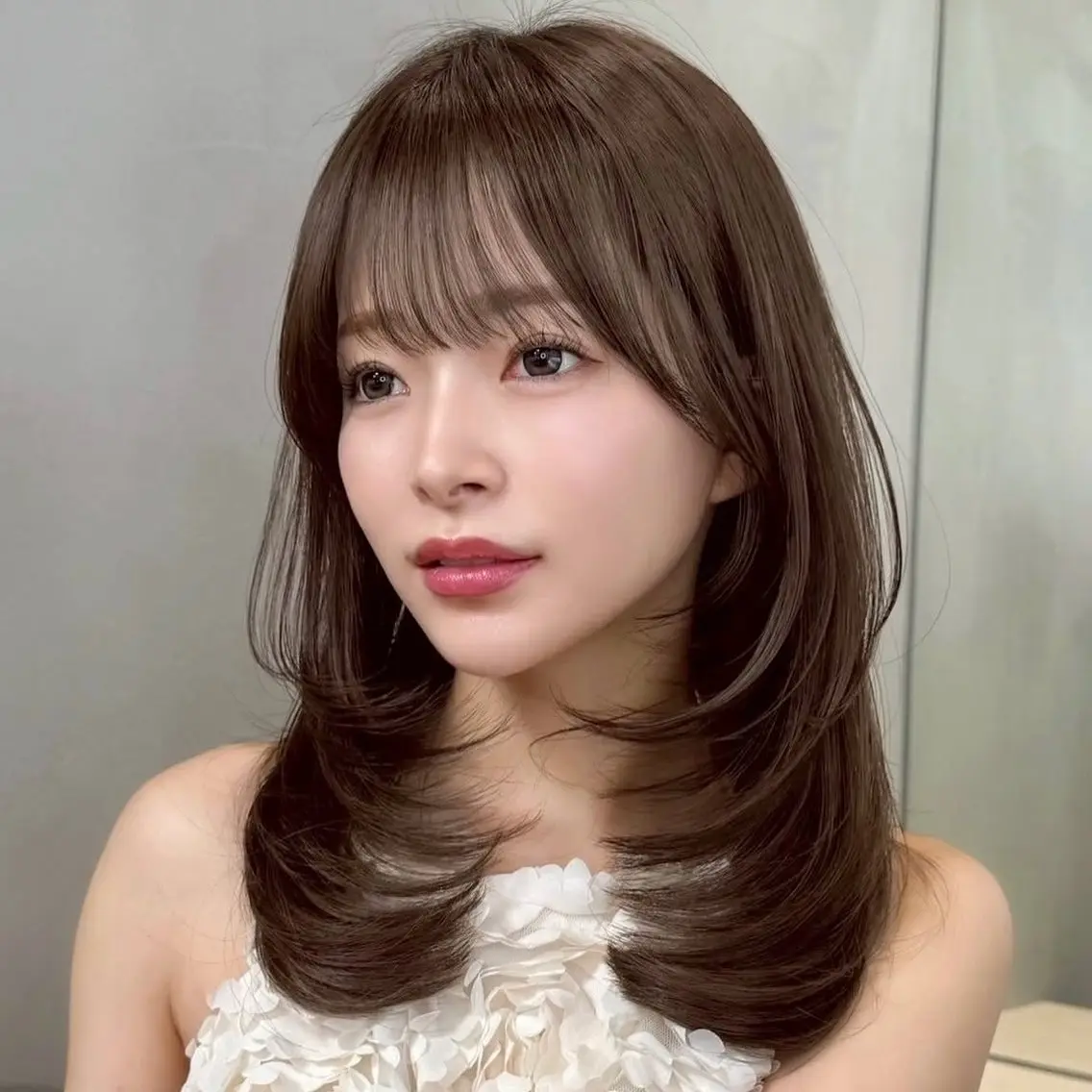 セミロング 切りっぱなしボブ ボブ 顔周りカット ハッシュカット ハイレイヤー カット トリートメント 💞レイヤー/ボブ/ 縮毛矯正/大和田拓夢のヘアスタイル
