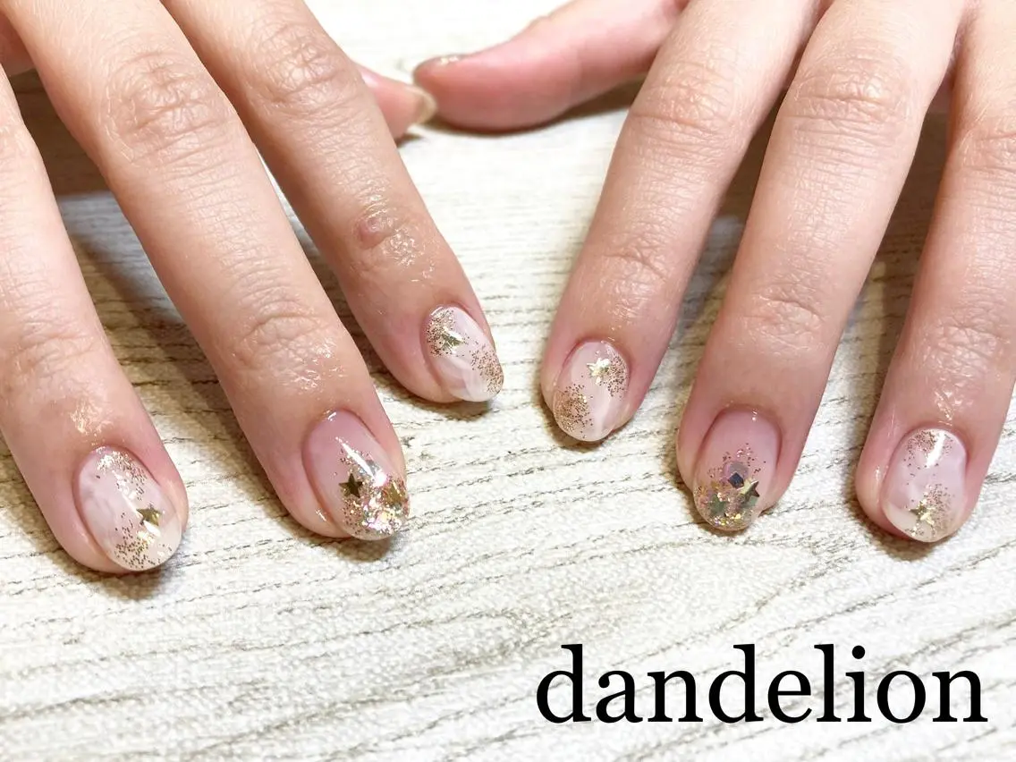 ネイル ハンドネイル ハンドケア dandelion ダンデライオンのネイルデザイン