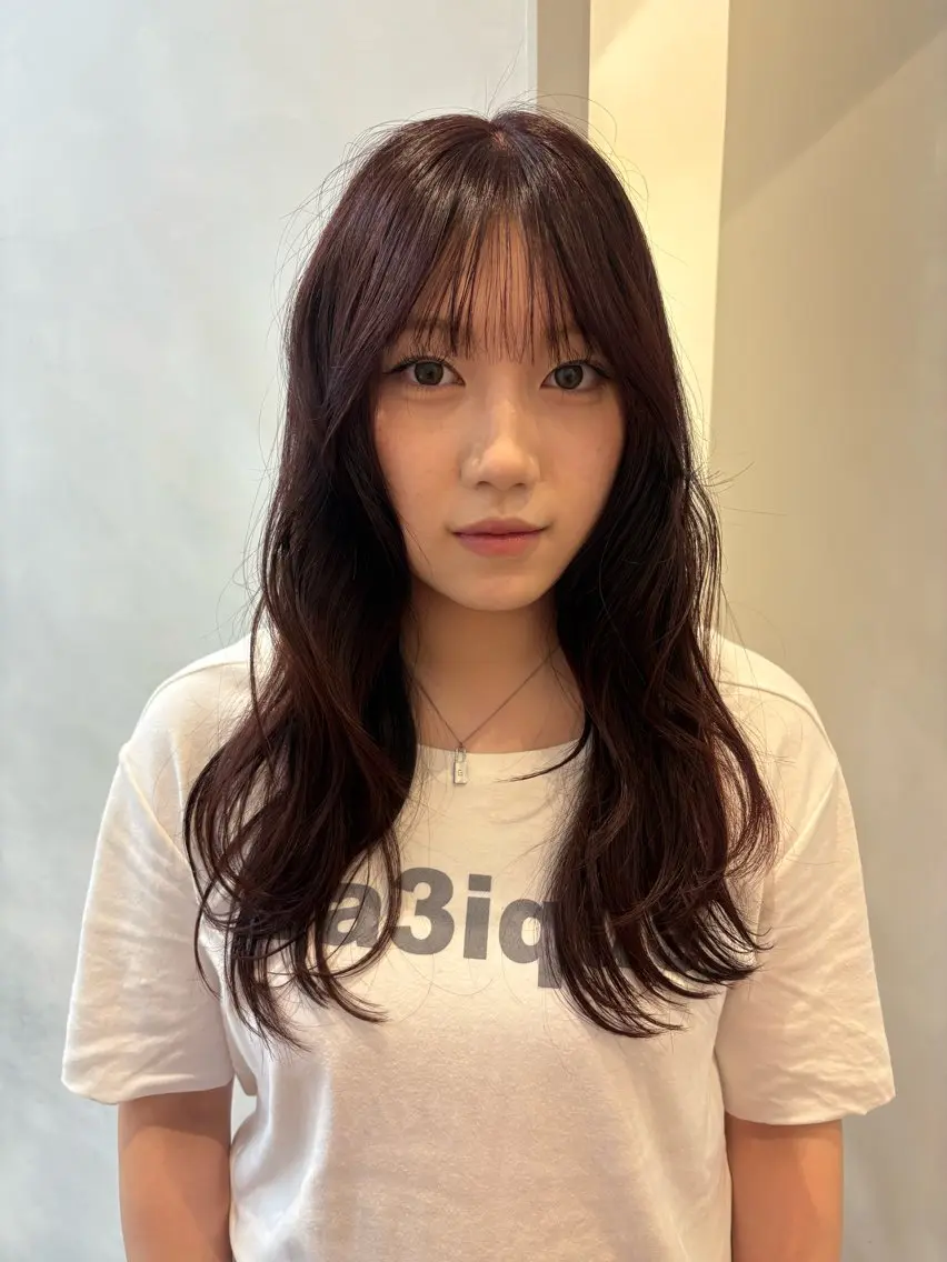 ロング ヘアカラー 可愛いstyling おしえます♡🌸冬桜のヘアスタイル