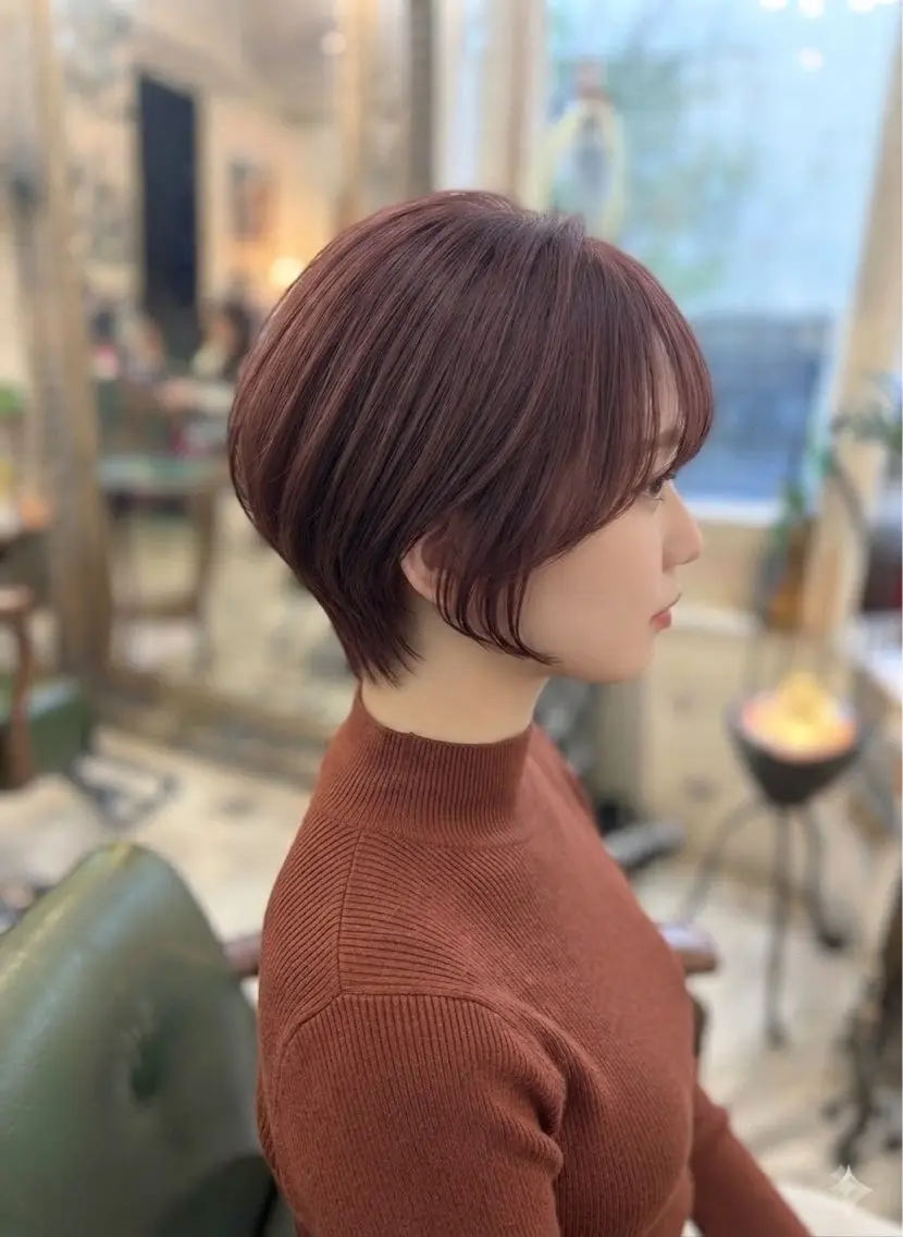 ショート カット ヘアカラー 新宿御苑/ショート ショートボブ/山口のヘアスタイル