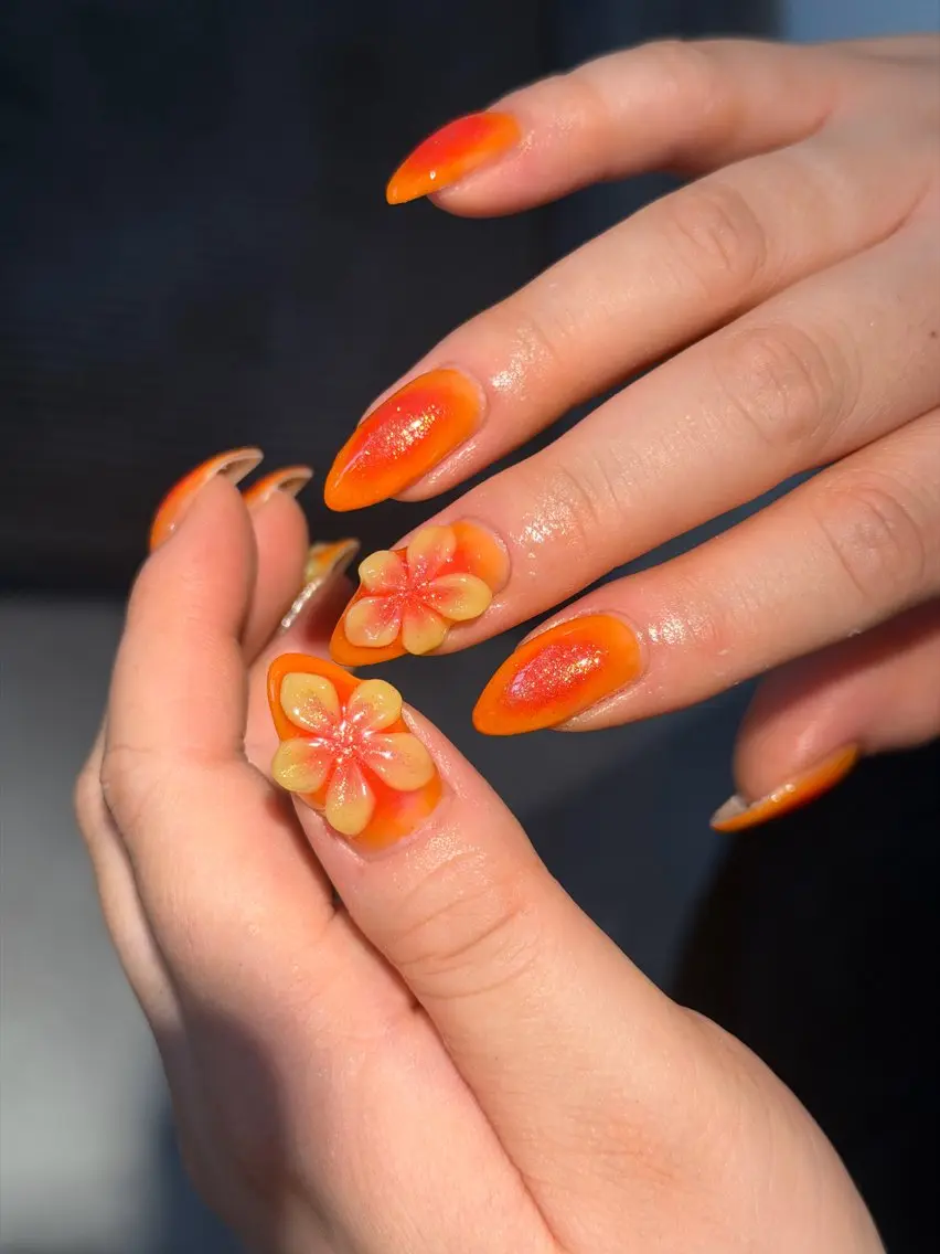 ネイル フラワーネイル ハンドネイル フットネイル butter flowerのネイルデザイン