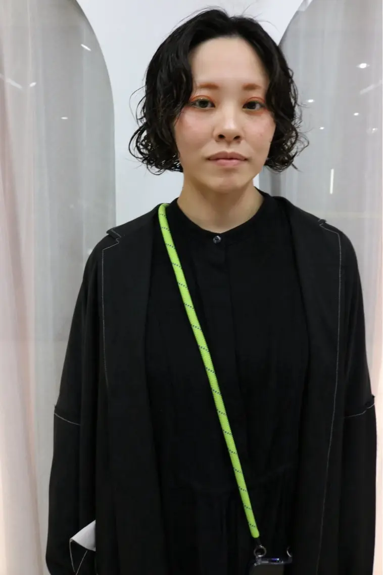 ショート パーマ カット パーマ トリートメント 松村 澪里のヘアスタイル