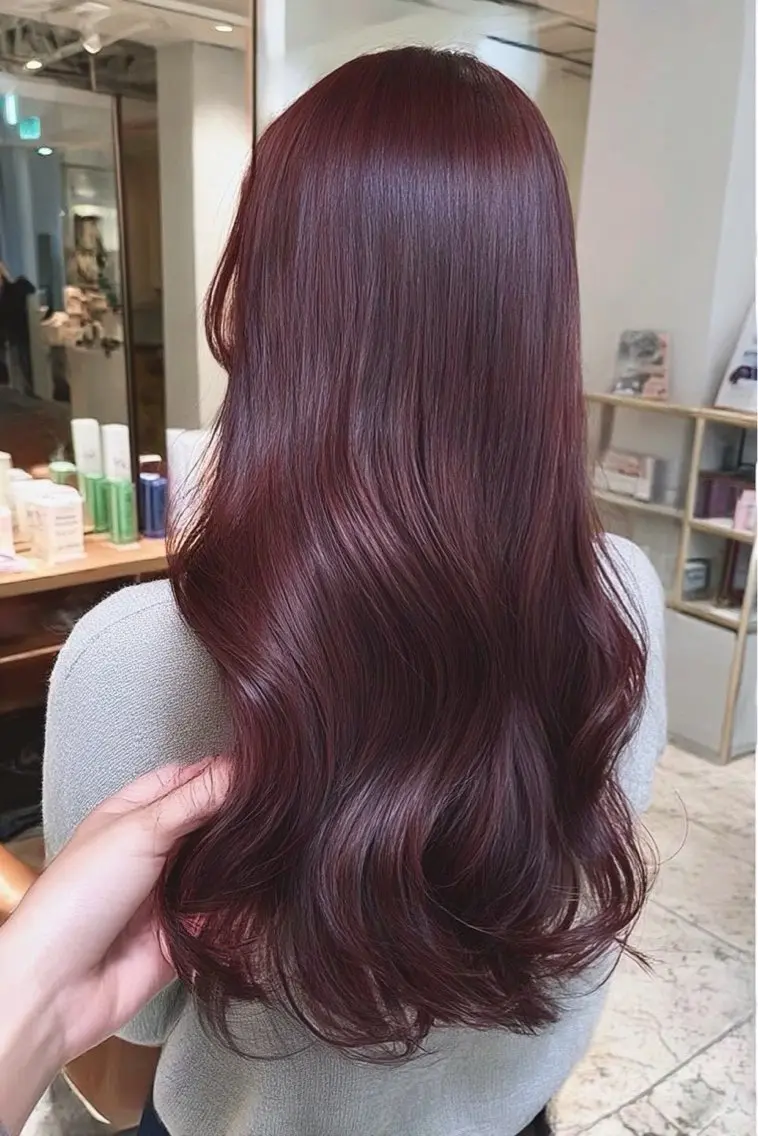ロング カラー ヘアカラー 韓国×艶ハイトーンが かわいい✨️リオ🍒のヘアスタイル