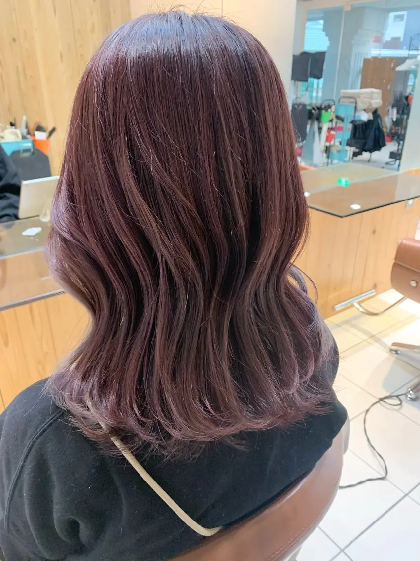 ミディアム MORISAKI ✂︎縮毛矯正のヘアスタイル