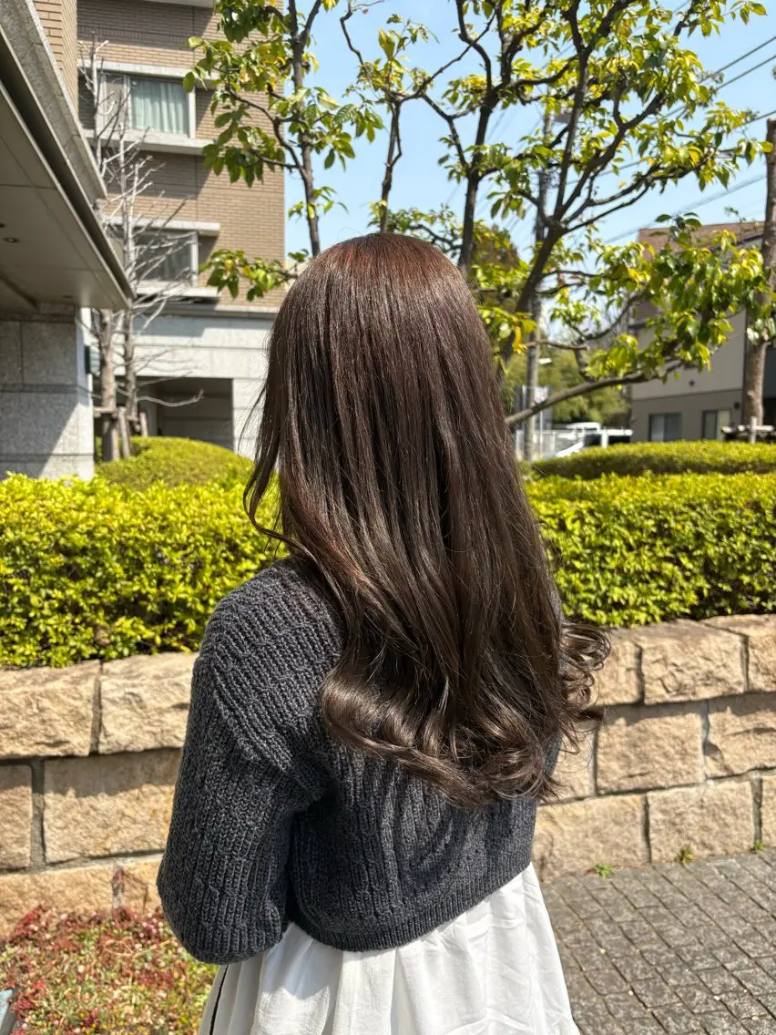 ロング カット ヘアカラー 🌿ボブ/美髪矯正/ 艶カラー/Rukiのヘアスタイル