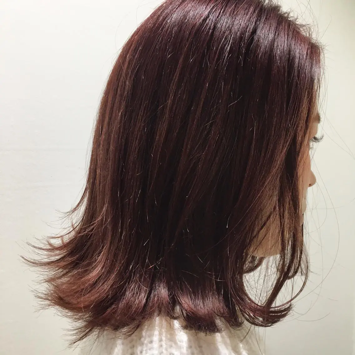 ミディアム カラー ピンクカラー fuchigami suzunoのヘアスタイル