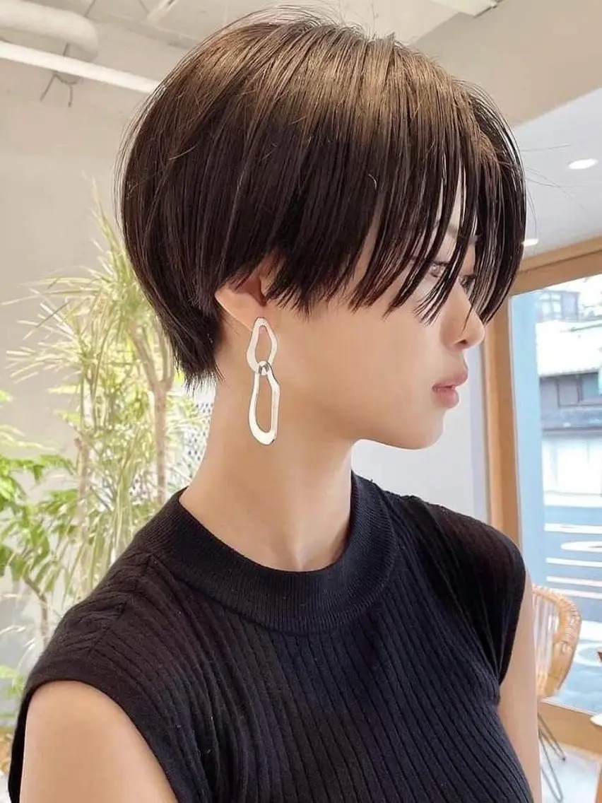 ショート ハンサムショート ショートヘア 杉崎 朝佳のヘアスタイル
