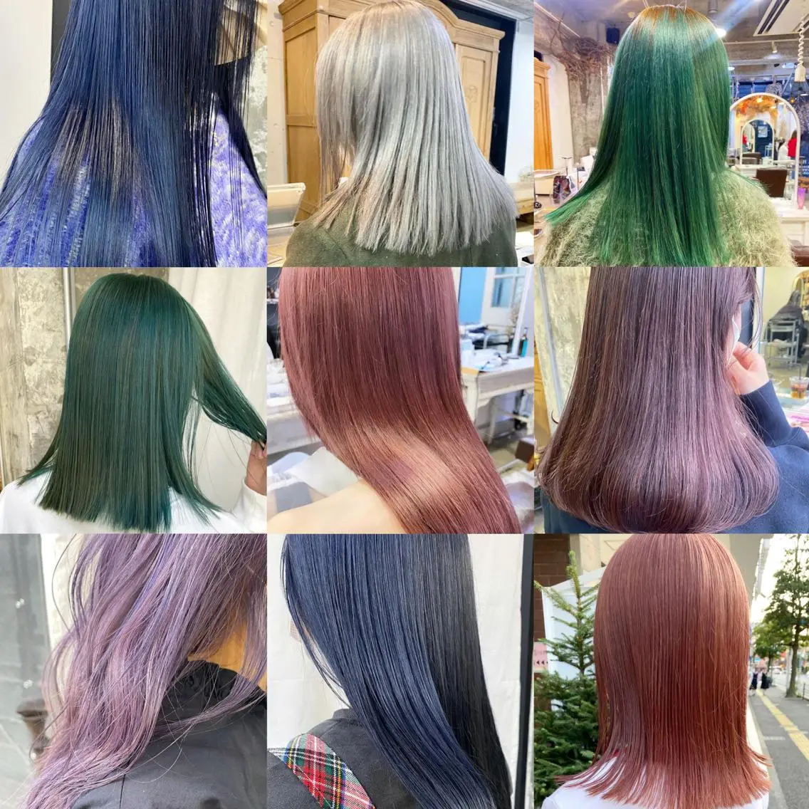 ロング カラー ヘアアレンジ 切りっぱなしボブ ベージュカラー ハイライトカラー ハイトーンカラー インナーカラー 福岡似合わせレイヤー /ウルフ/ハイトーンのヘアスタイル