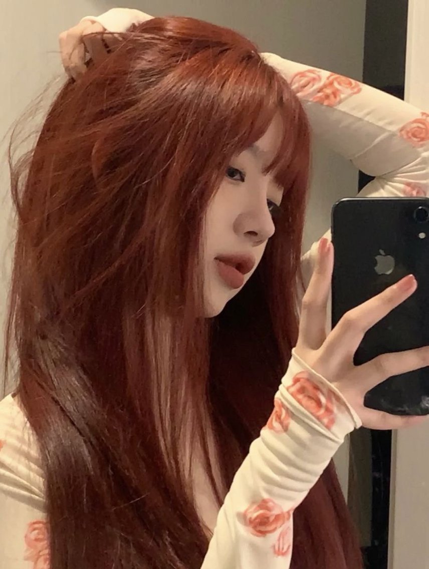 ロング カラー カット ヘアカラー トリートメント ヘアセット 盛れる顔周り✨韓国 レイヤーkanatoのヘアスタイル