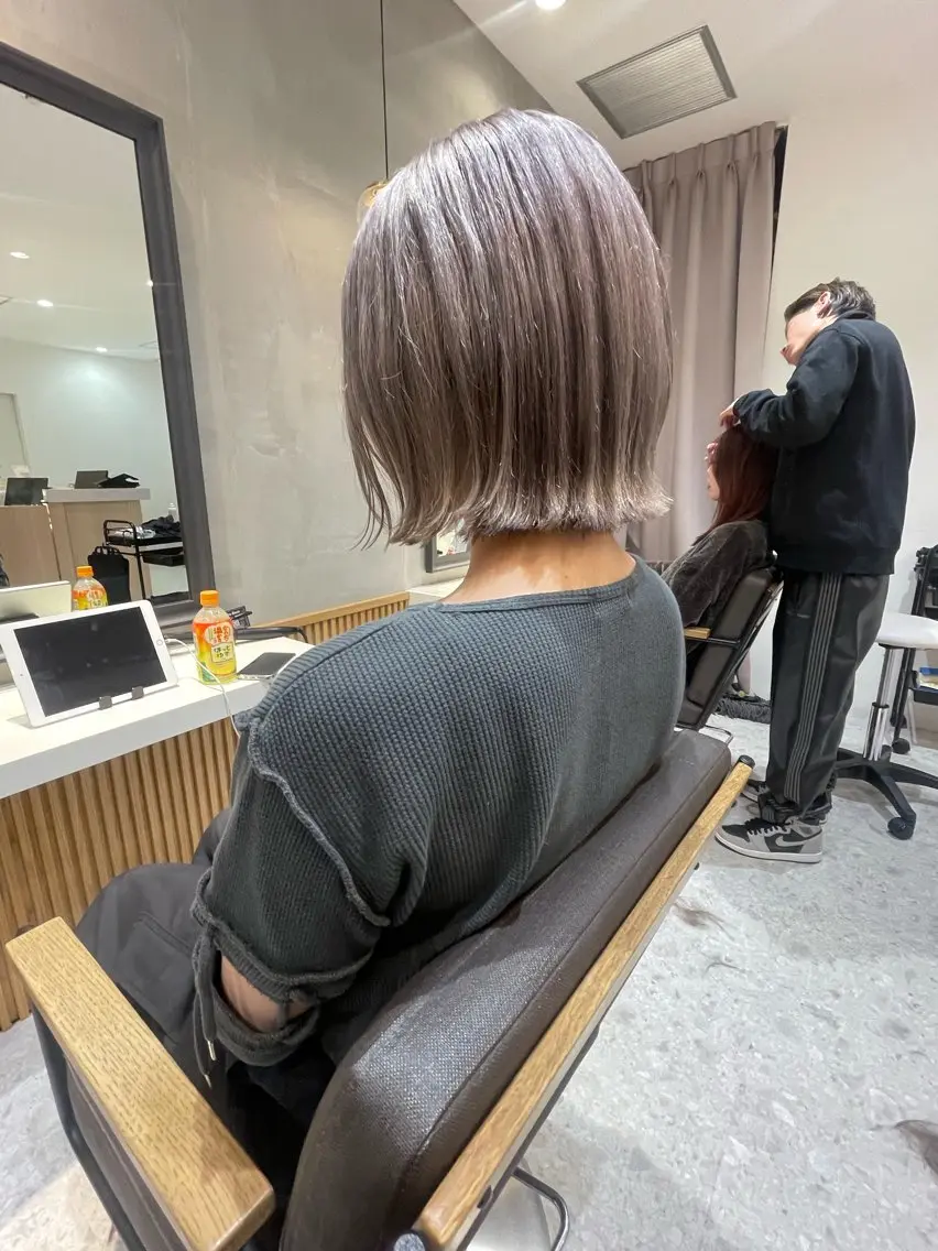 ショート カラー ヘアカラー トリートメント Aster 店長 れおんのヘアスタイル