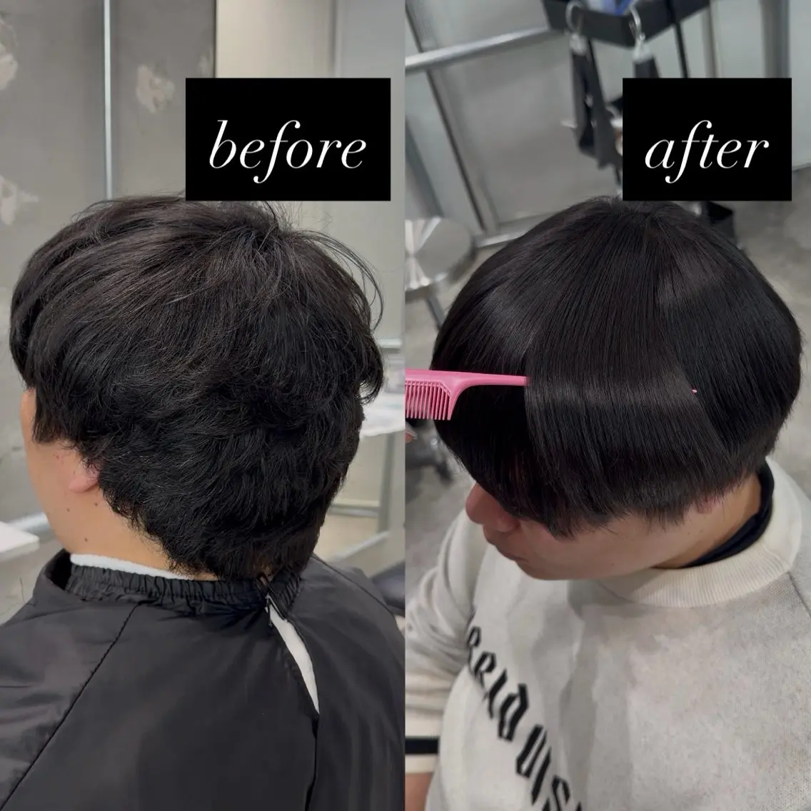 ショート パーマ メンズ 縮毛矯正 【OVARL】武田 まなみのヘアスタイル