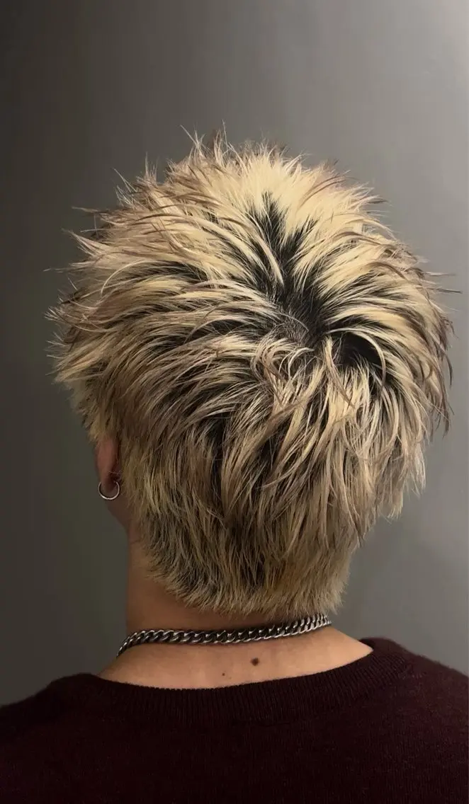 ショート カラー メンズ デザインカラー ユーリ メンズパーマ/カラーのヘアスタイル