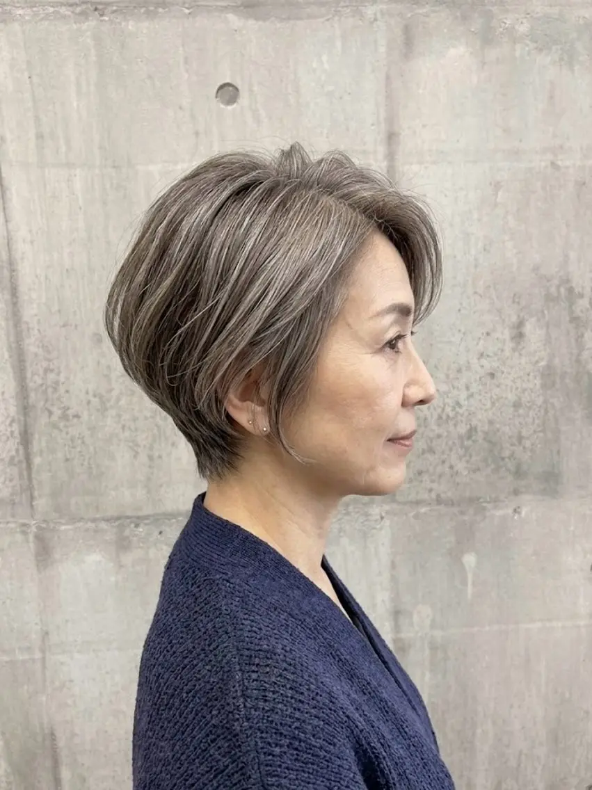ショート カラー カット ヘアカラー 田中 沙也香のヘアスタイル