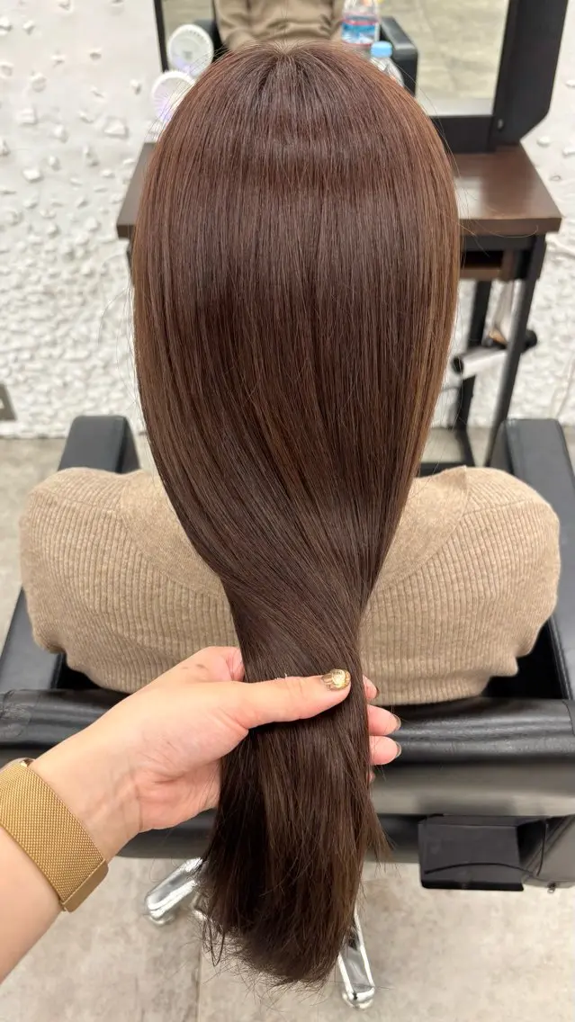 セミロング カラー ヘアカラー トリートメント 艶髪カラー/透明感/ 髪質改善/YUIKOのヘアスタイル