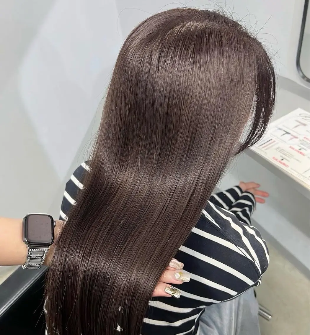 ロング カット ヘアカラー lafit kaede/韓国ヘアのヘアスタイル