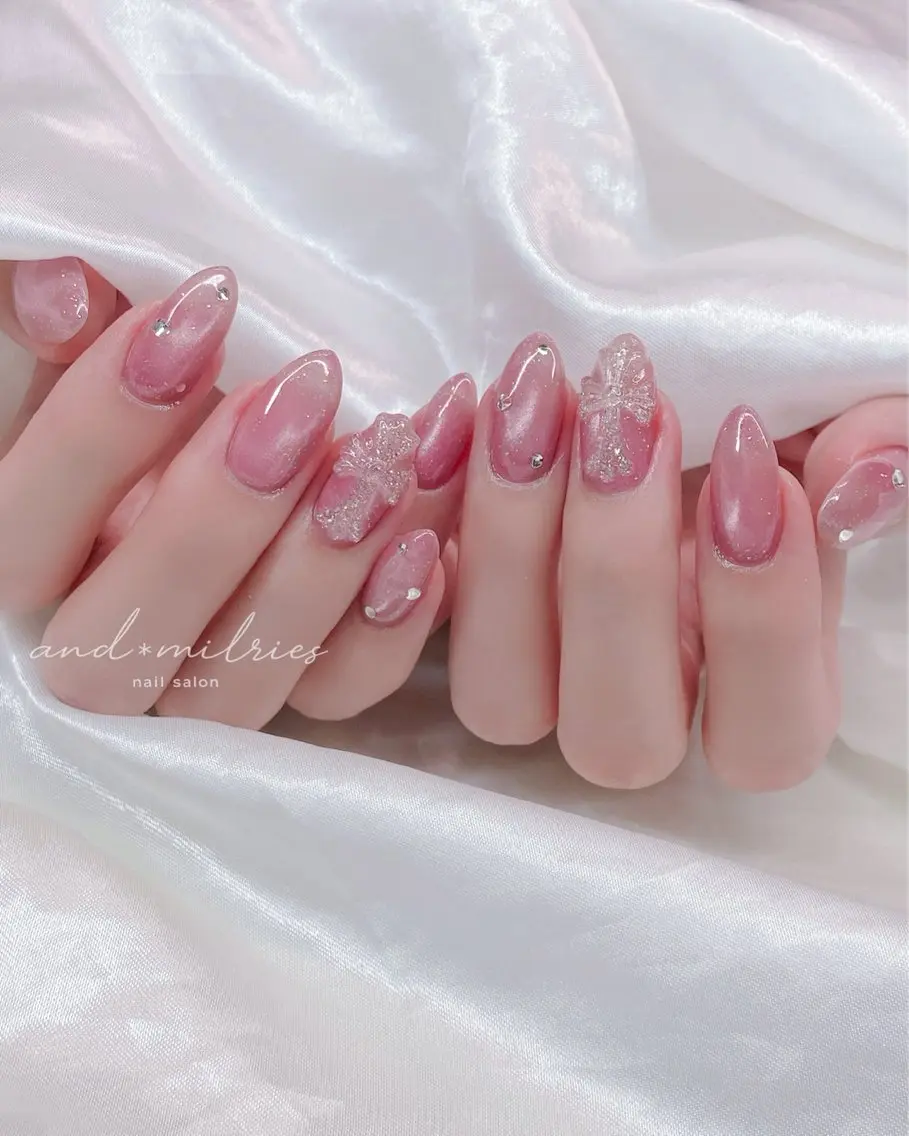 ネイル アートネイル 長さ出し ロングネイル ハンドネイル and* milriesのネイルデザイン