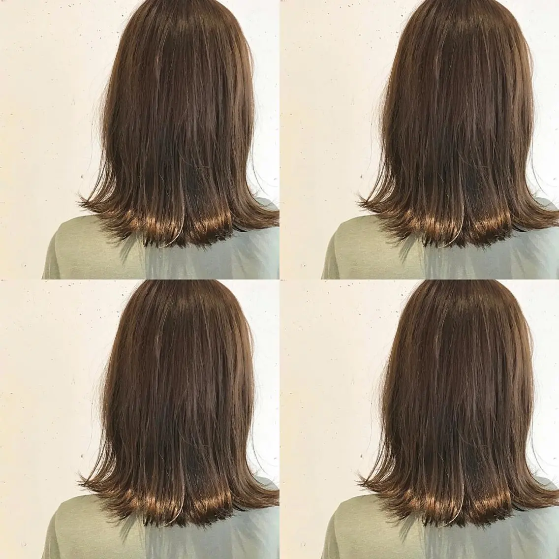 ミディアム ヘアカラー 韓国ヘア 山本勝志のヘアスタイル