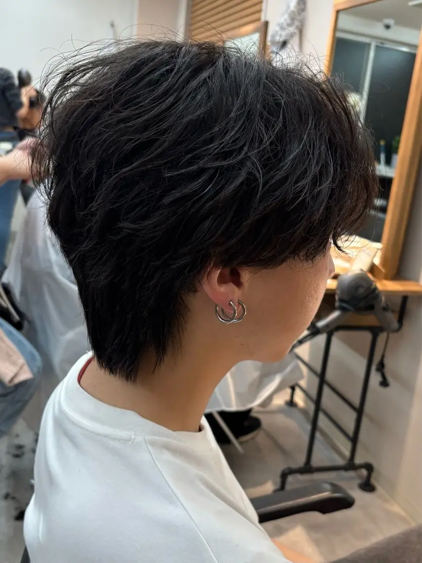 パーマ メンズ フェザーパーマ メンズパーマ カット パーマ 保立/フェザーパーマ /メンズカット千葉のヘアスタイル
