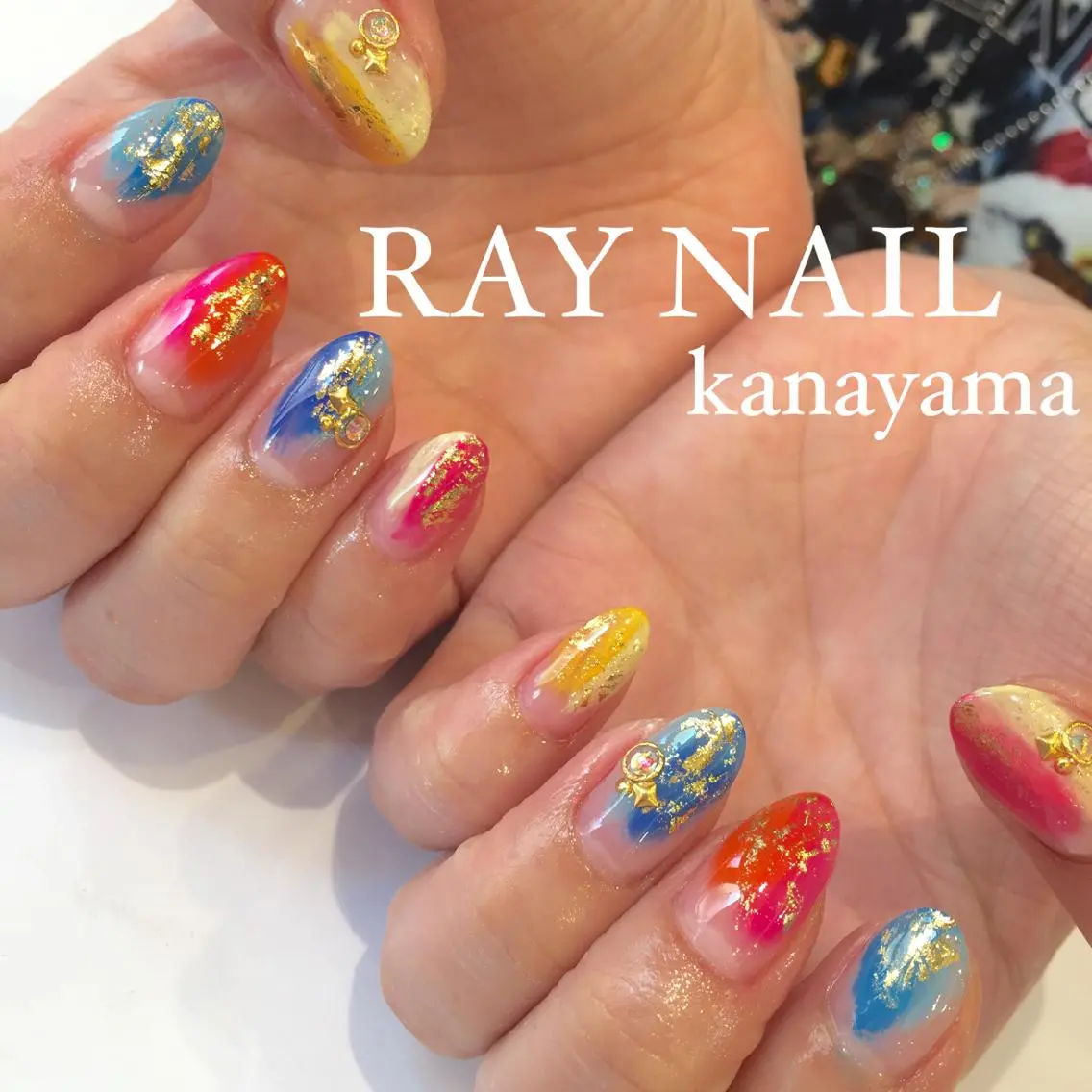 ネイル 夏ネイル Arowa 伊田のネイルデザイン