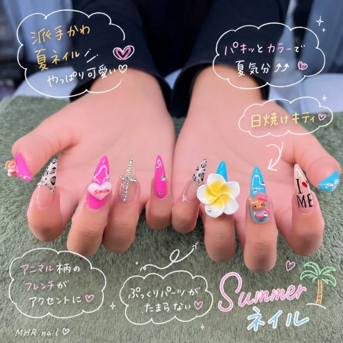 ネイル ハンドネイル フットネイル MHR nailのネイルデザイン