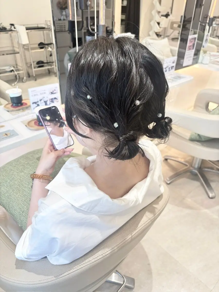 ゆるふわヘアセット♡の写真